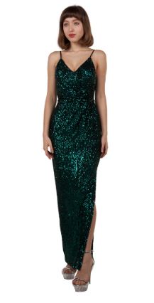 10600 green fitted, soft sequin, split