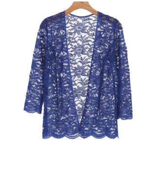10627 navy lace jacket size 14