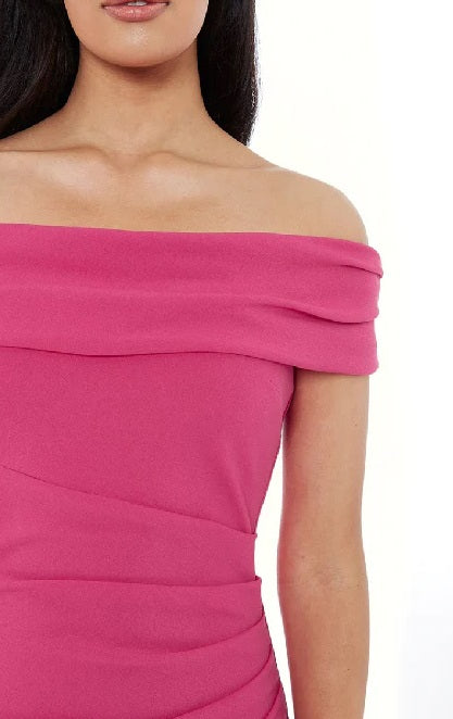 10695C designer gown Cerise Bardott style size 8