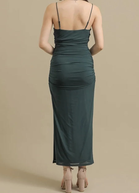 11502 Emerald Mesh stretchy semi fitted HIRE.