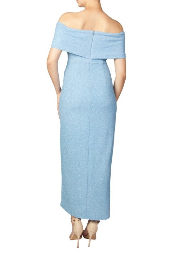 11578 pale blue, ankle length, off shoulder
