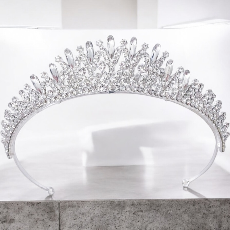 7434 Crystal treasure Tiara with Swarovski crystals.