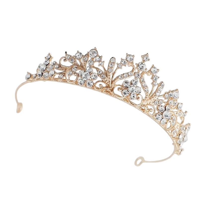 7665 Dainty Daisy Tiara. Delicate and lightweight. Rose Gold