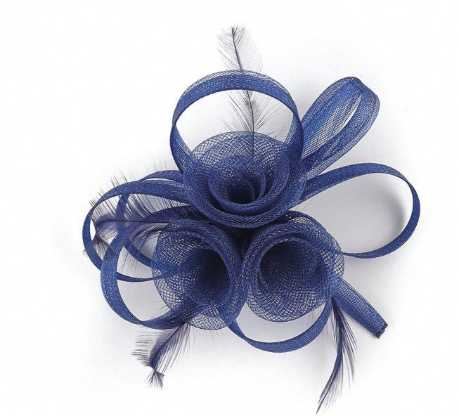 FAC1009N Classic, navy petite fascinator