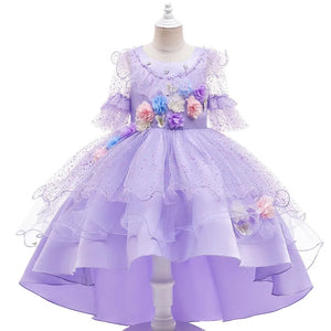 G20290 lavender butterfly flower girl, party dress. Age 7