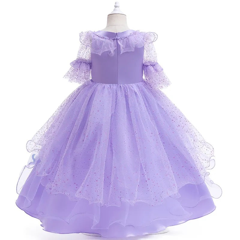 G20290 lavender butterfly flower girl, party dress. Age 7