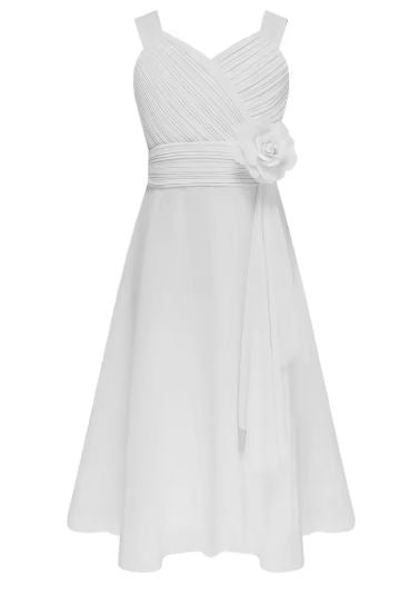 G20320 Off white chiffon communion or party dress