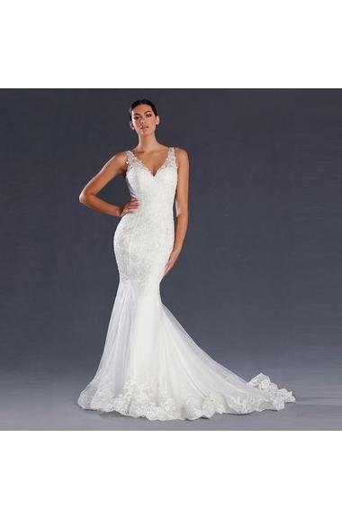 71035 V neck lace mermaid.