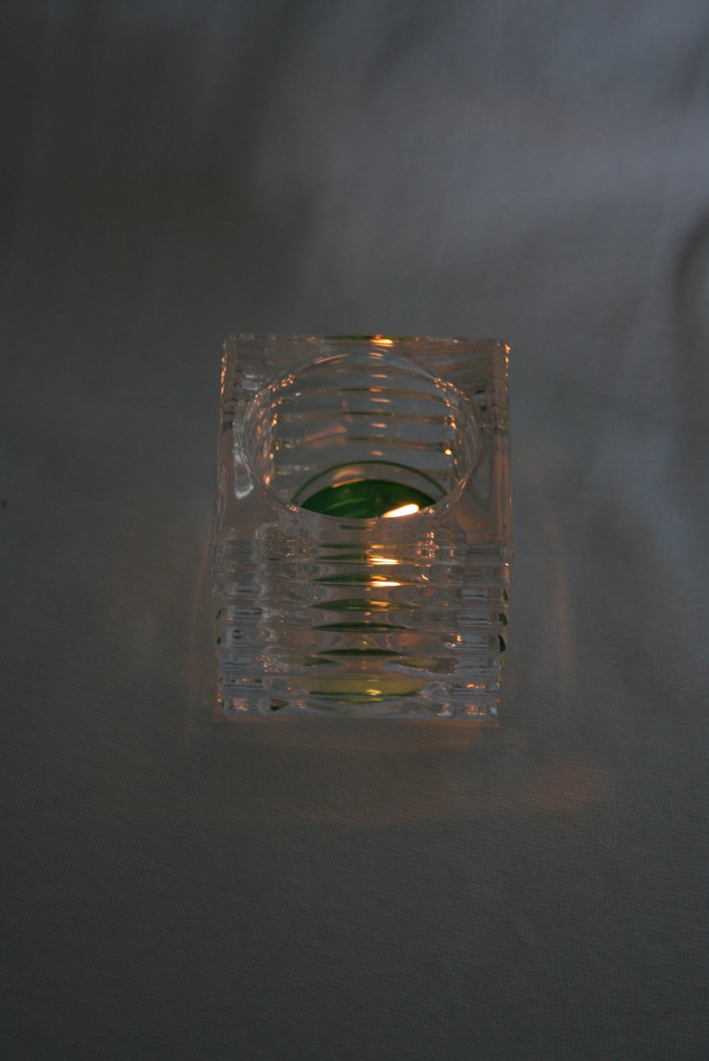 BBCBTH Thick glass square tea light holders. $2.20 for 7 days