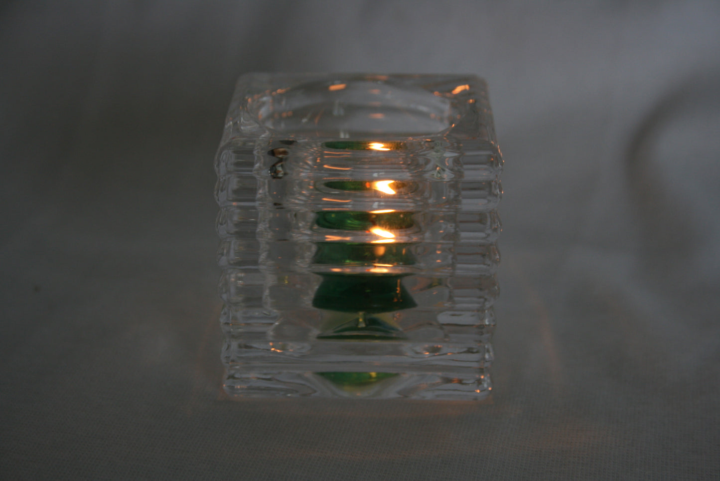 BBCBTH Thick glass square tea light holders. $2.20 for 7 days