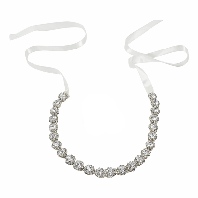 7424 Exquisite crystal hair vine. Silver