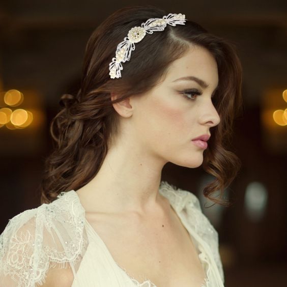 #7082 Gatsby inspired Estelle headpiece by SASSB