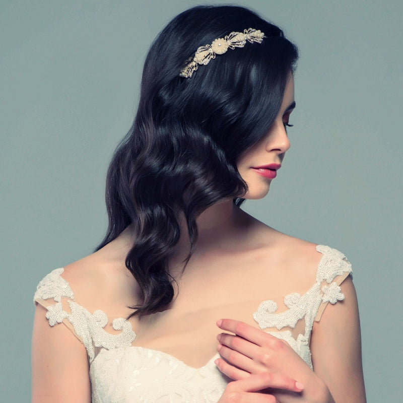 #7082 Gatsby inspired Estelle headpiece by SASSB