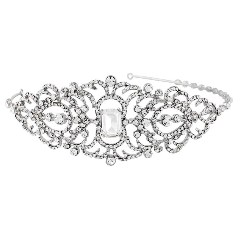#7053 Vintage inspired crystal hairband by Athena