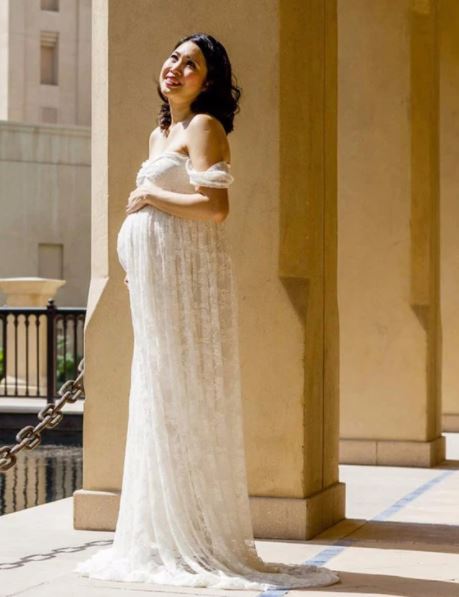 The Kiki (off white). Bohemian off shoulder lace. Hire. $99.00.