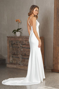 71227 - TO836 Soft satin. Lace bodice. Open back by Tania Olsen size 12