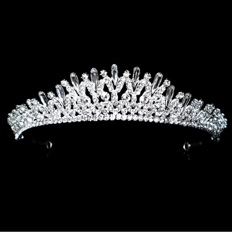 7434 Crystal treasure Tiara with Swarovski crystals.