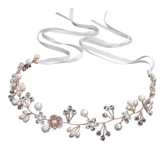 7427 Daisy divine gold hair vine.