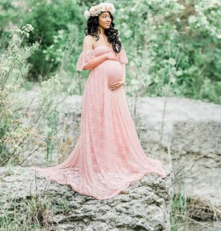 The Kiki (pink). Bohemian off shoulder lace. Hire. $99.00.