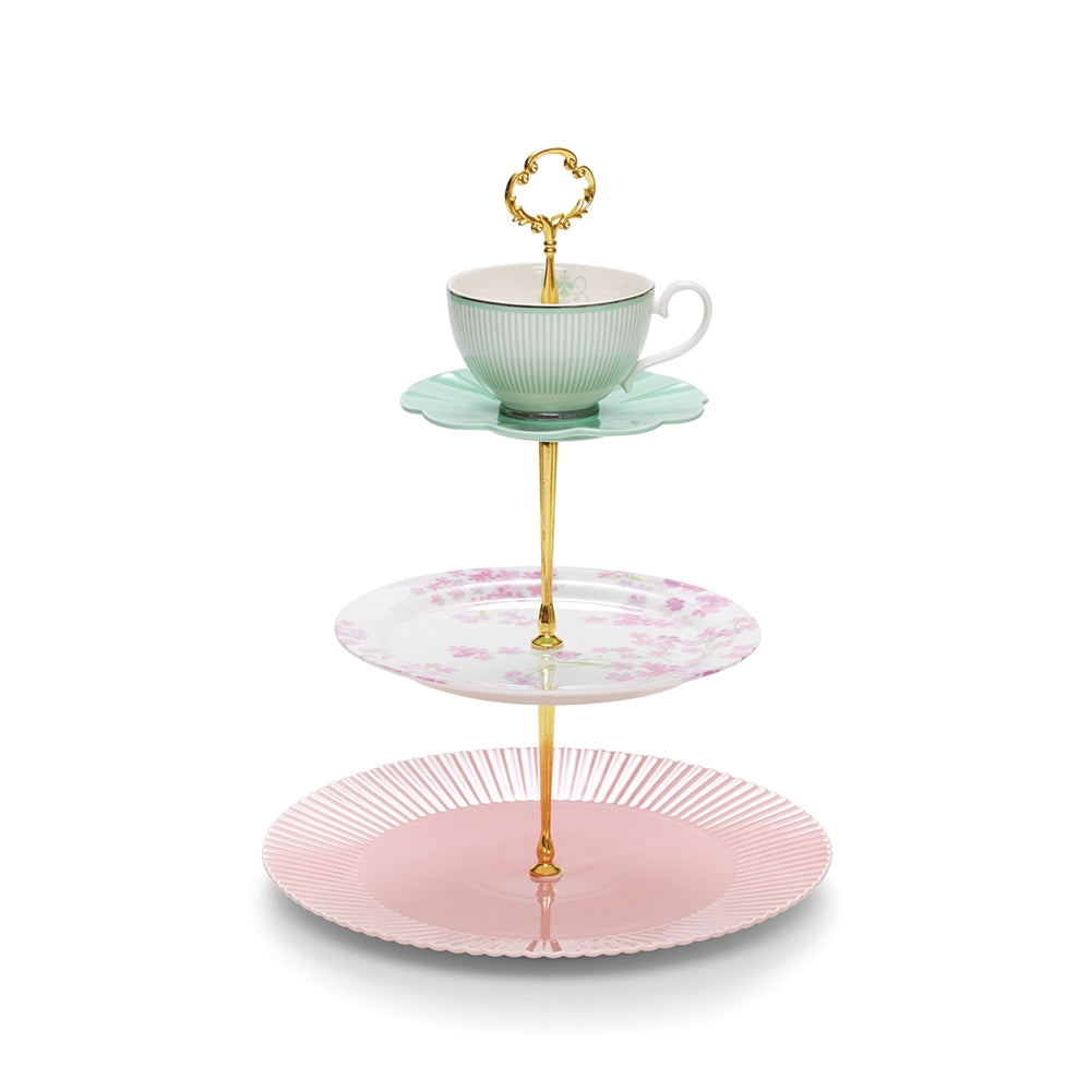 BB3TP3 3 Tier porcelain cup cake stand $10.50. 2 available for hire