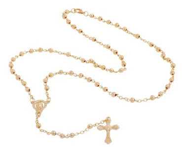 BBCR11 Beautiful, delicate, rose gold rosary beads for any religious occasion