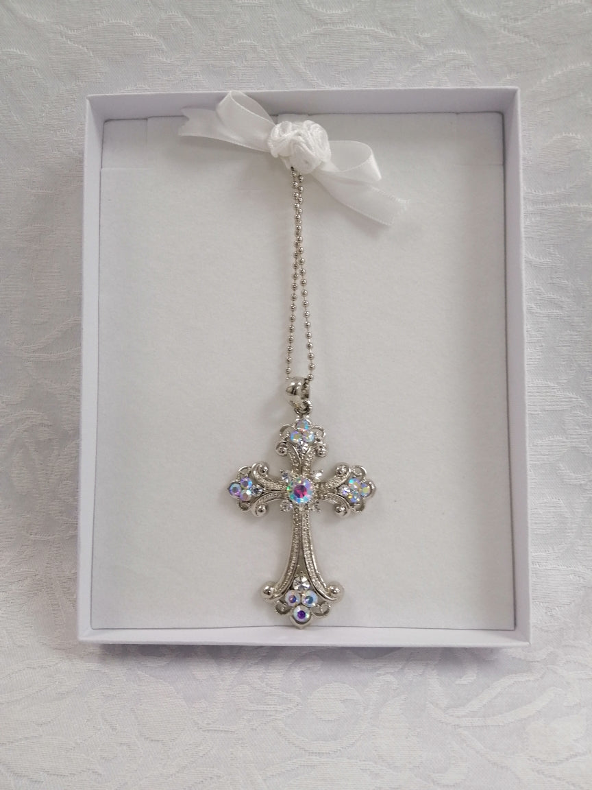BBCROSS1 Stunning, large diamante cross