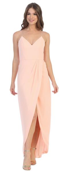 BM1000 Blush. Chiffon with spaghetti straps. Size 18 and 20