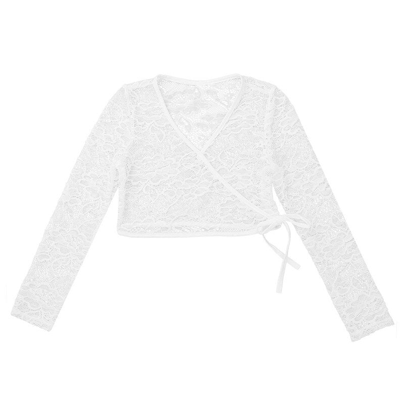 G20230 White, lace wrap bolero. Communion, flower girl/ party.