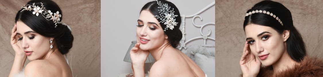 Luxury bridal tiaras, hairbands, hair vines and hair-combs