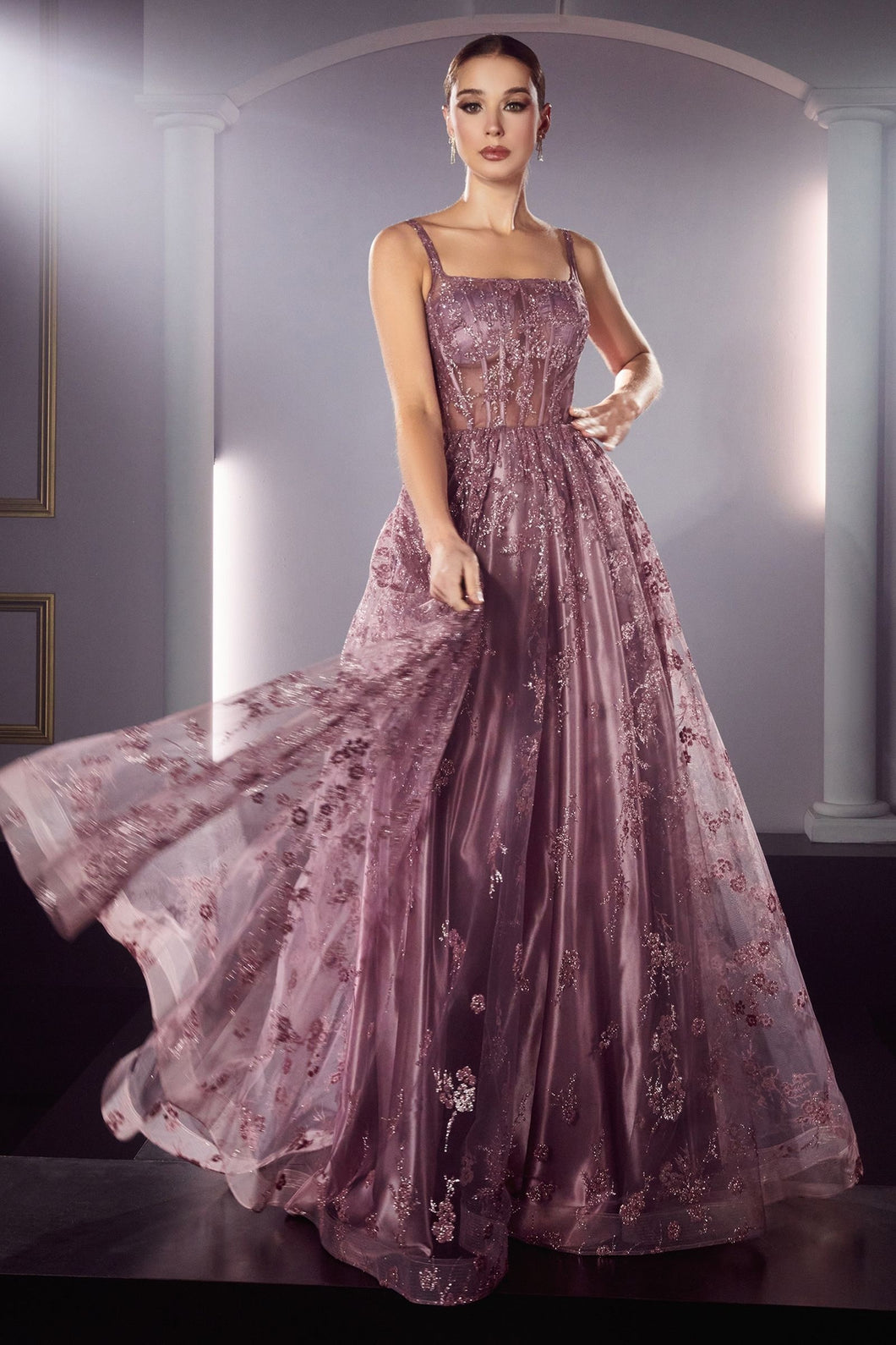 Mauve hot sale ball gown