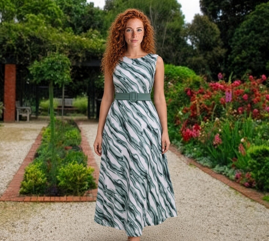 11350 sage green and light cream 2 piece