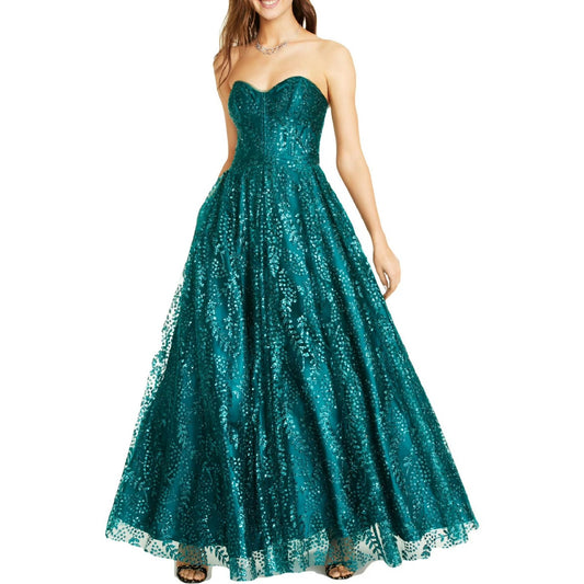 11486 Modern princess. Stunning teal sparkle