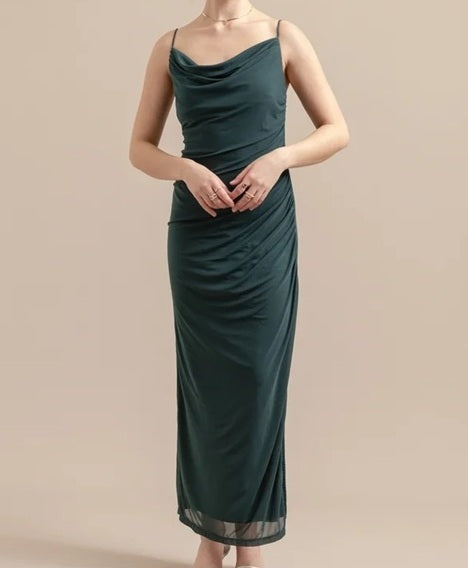 11502 Emerald Mesh stretchy semi fitted HIRE.