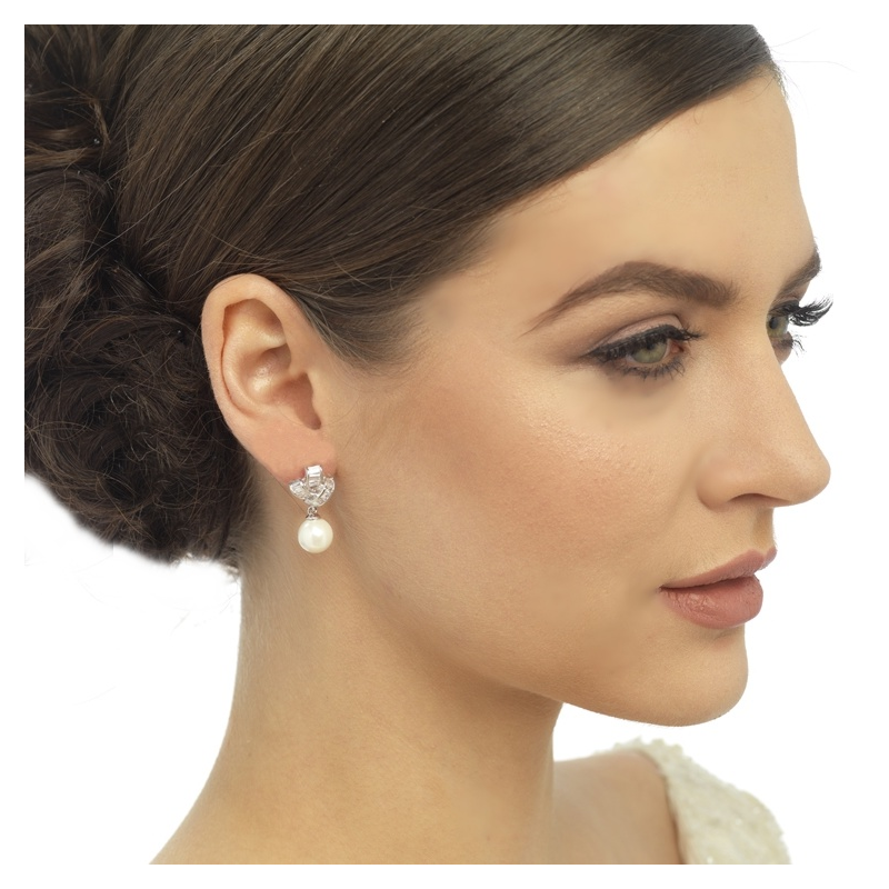 7485 CUBIC ZIRCONIA COLLECTION - GATSBY GLAM EARRINGS