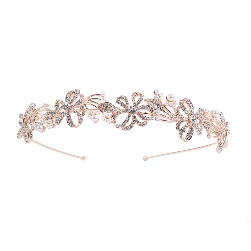 7467   CHIC CRYSTAL TREASURE HEADBAND ROSE GOLD.