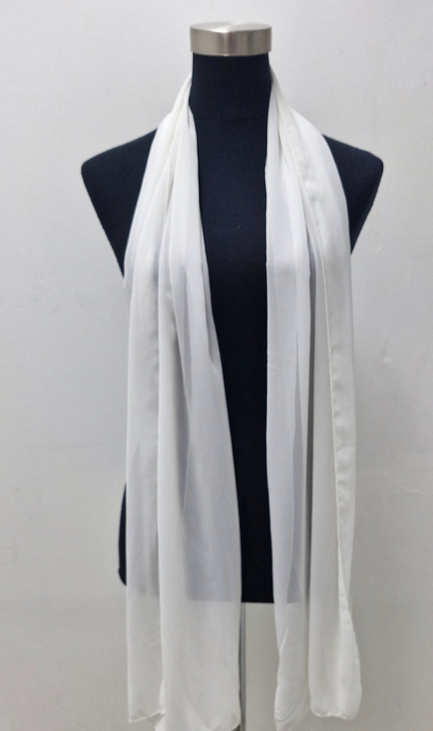 Wp1011 ivory chiffon wrap / scarf.