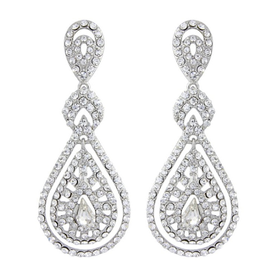 7344  Bejewelled Art Deco Earring