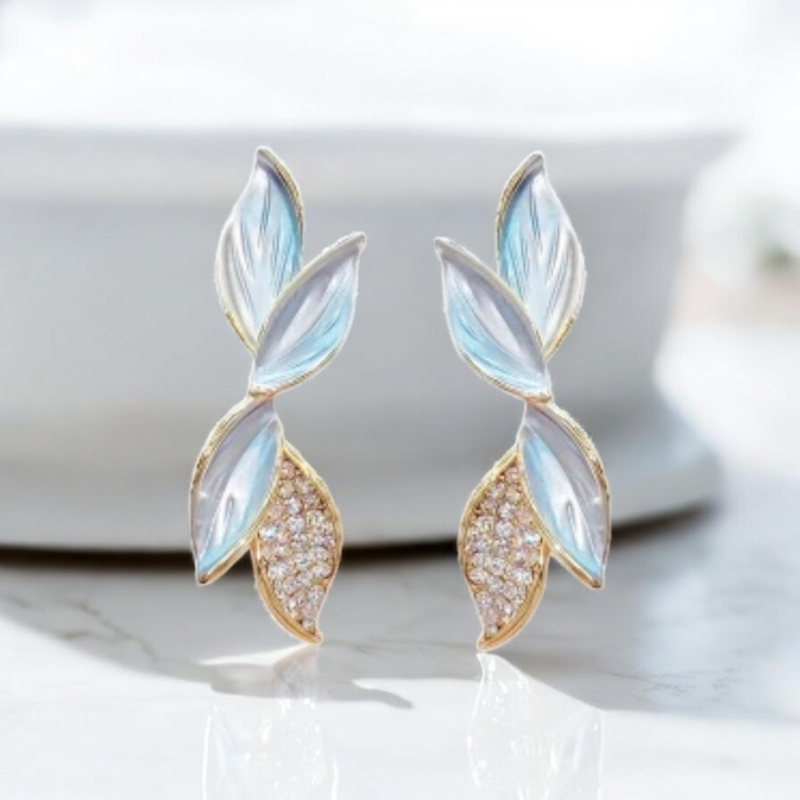 7680 ATHENA COLLECTION - CHIC DROP EARRINGS -BLUE