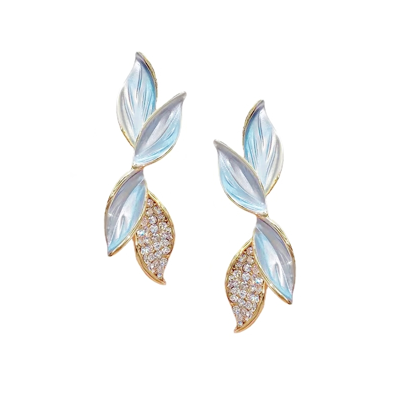 7680 ATHENA COLLECTION - CHIC DROP EARRINGS -BLUE