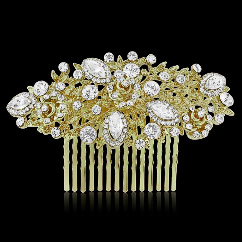 7464 CHARMING GOLD HAIR COMB.