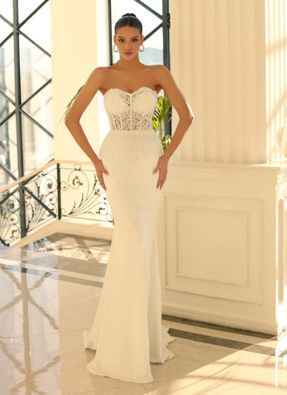 71881.  ZARA -Strapless, fitted with beautiful embelishment.