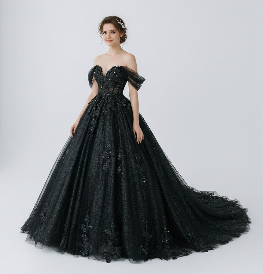 72166 Black princess, alternative wedding dress