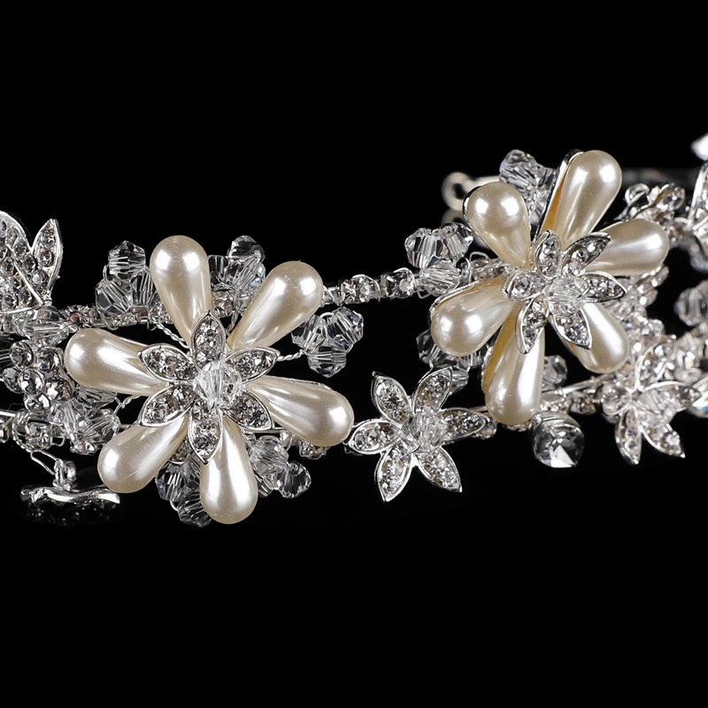 7453 Floral shimmer headband.