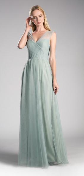 bm1002 light sage tulle a line. Size 10.