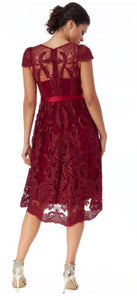 GODDESS designer gown 10658 wine red size 8