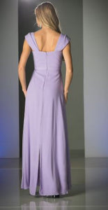 10746 Lavender. Sweetheart neckline. Capped sleeve. size 8.
