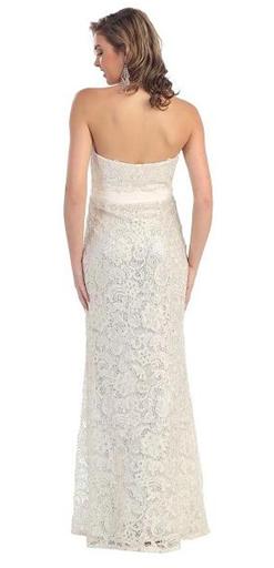 70054 Textured lace strapless.