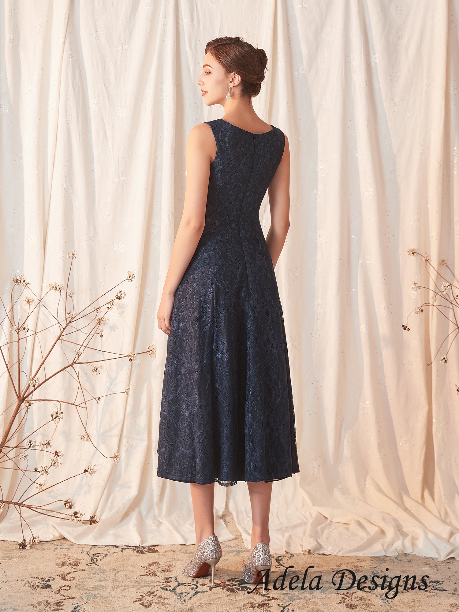 Navy 2024 tailored dress