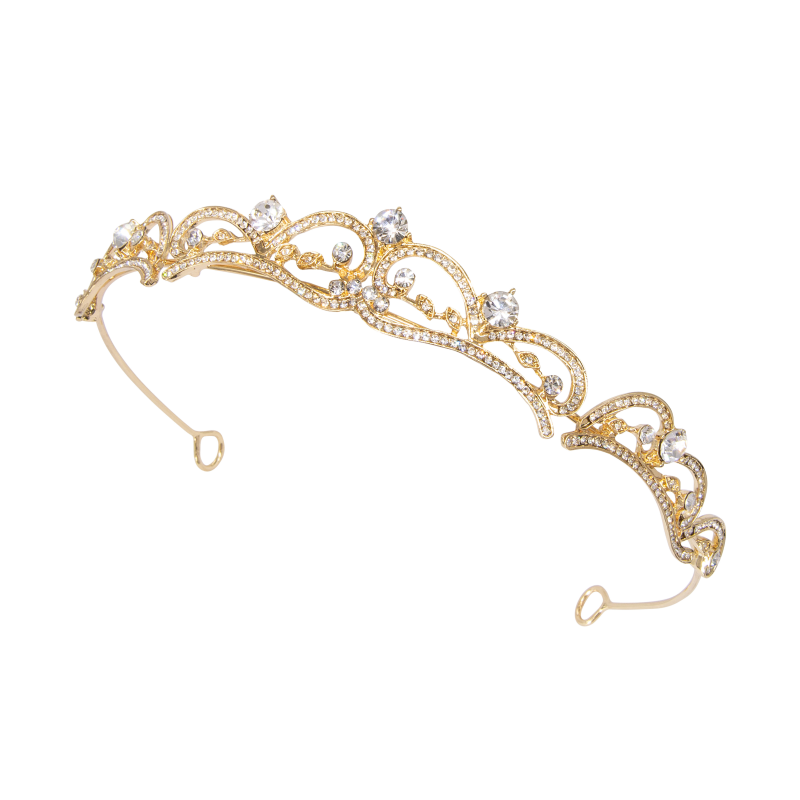 7436 Eternally crystal gold tiara