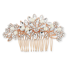 #7206 Vintage inspired, bridal, rose gold, wedding hair comb. - size is approx 10cm x 4cm by SASSB